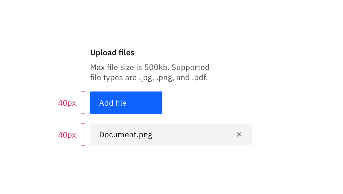File uploader sizes File uploader sizes
